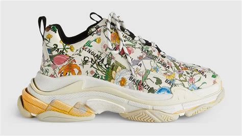 gucci balenciaga triple s price|gucci triple s sneakers.